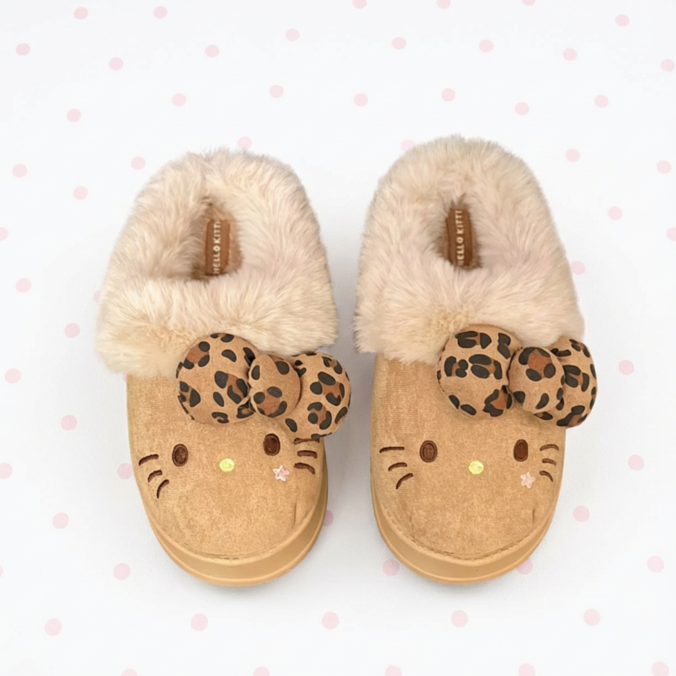 Hello Kitty Cheetah Slippers