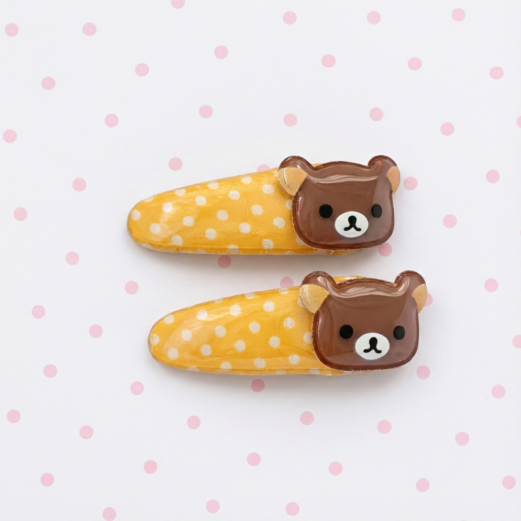 Rilakkuma Resin Hair Clips